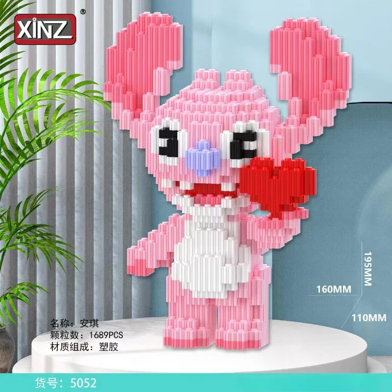 Милая мультяшная стежка кукла строительные блоки 3D сборка детская