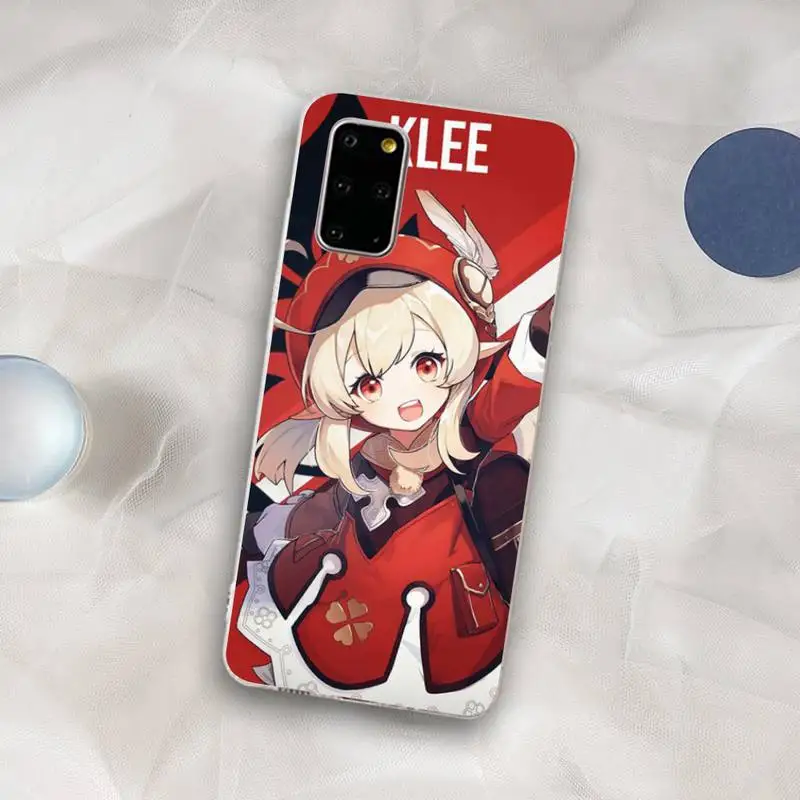 Klee Genshin Impact Phone Case for Samsung S21 A10 for Redmi Note 7 9 for Huawei P30Pro Honor 8X 10i cover