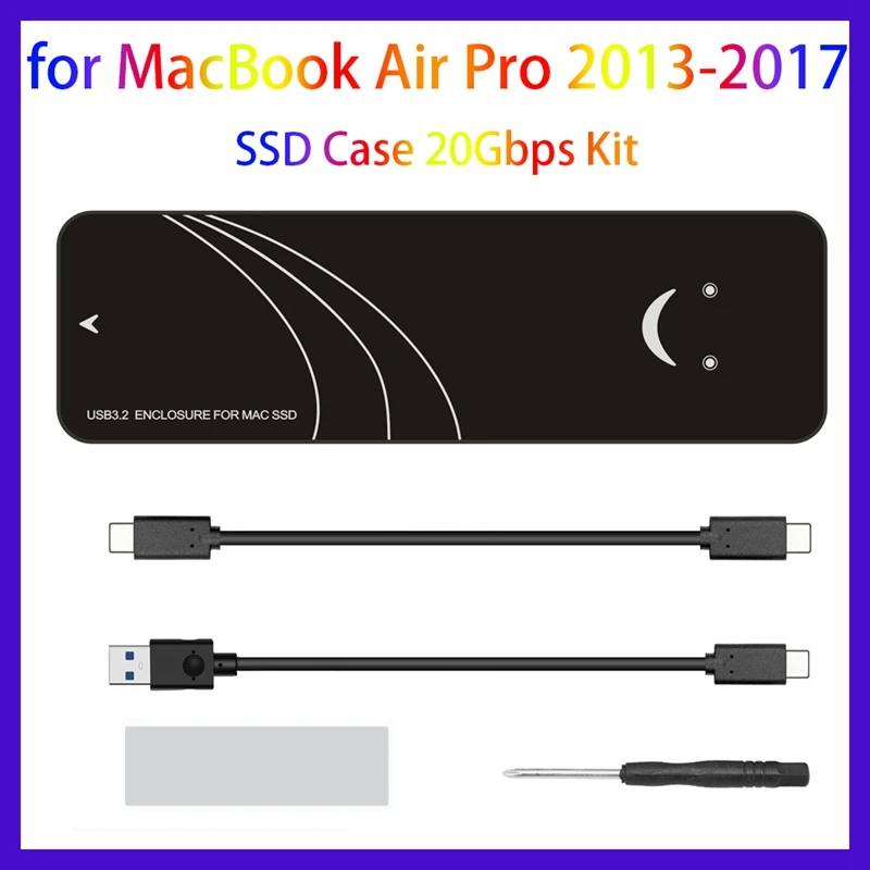 

Корпус SSD для Air/ Pro 2013-2017 USB3.2 GEN2 20 Гбит/с Твердотельный накопитель