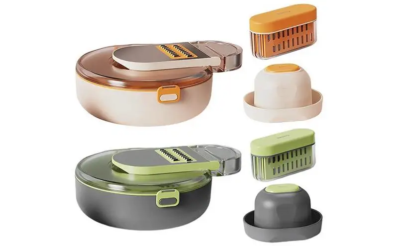 

Vegetable Slicer With Eight Types Cutter Design Multifunctional Stainless Steel Vegetable Fruit Peeler Grater Chopper For Onion