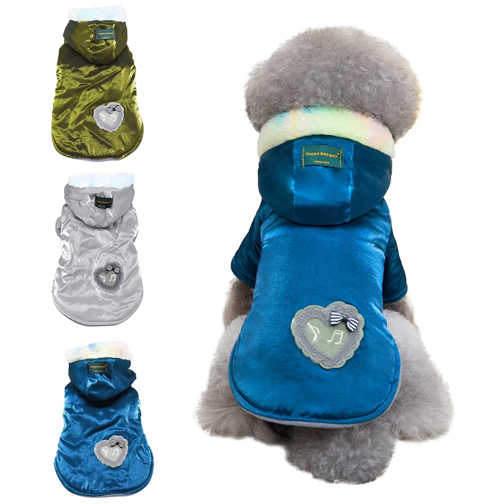 

Warm Dog Jacket Snowproof Windproof Cold Weather Pet Clothes Soft Fleece Lining Warm Thick Padded Dog Snow Coat with Hood