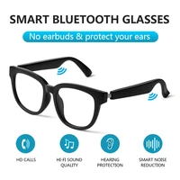 new smart bluetooth glasses tws wireless bluetooth calling headset fashion glasses anti blue light ip67 waterproof music glasses