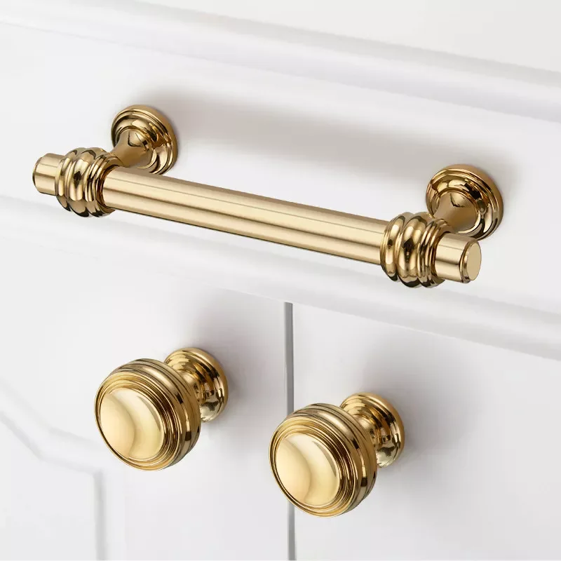 

PVD Zinc Alloy Furniture Handles Dresser Drawer Knobs Kitchen Cabinet Pulls