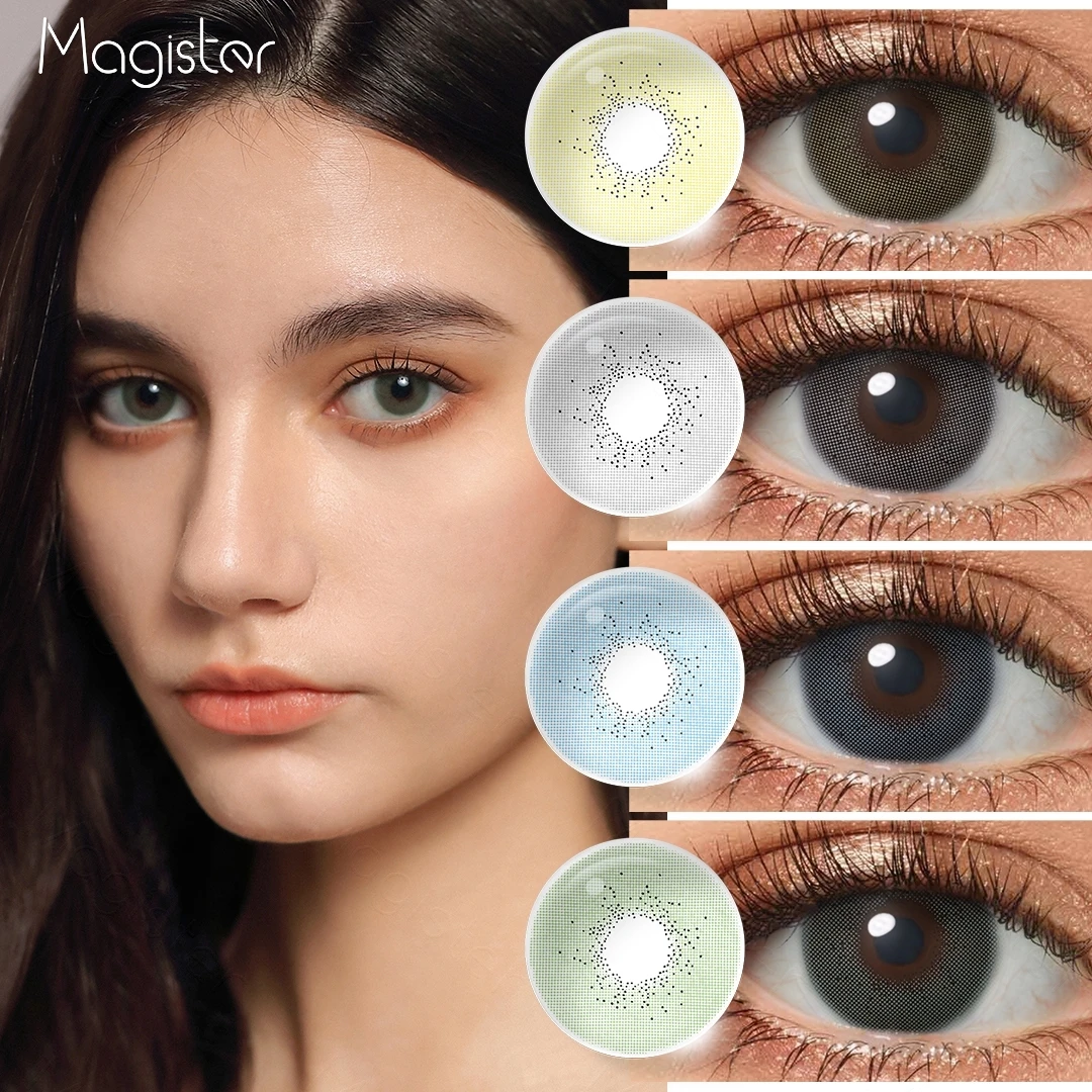 

2022 New arrivals Natural eye color lens 1 Pair Color contact lenses Yearly Use Icy Gray Green Auzl Colored contacts for eyes