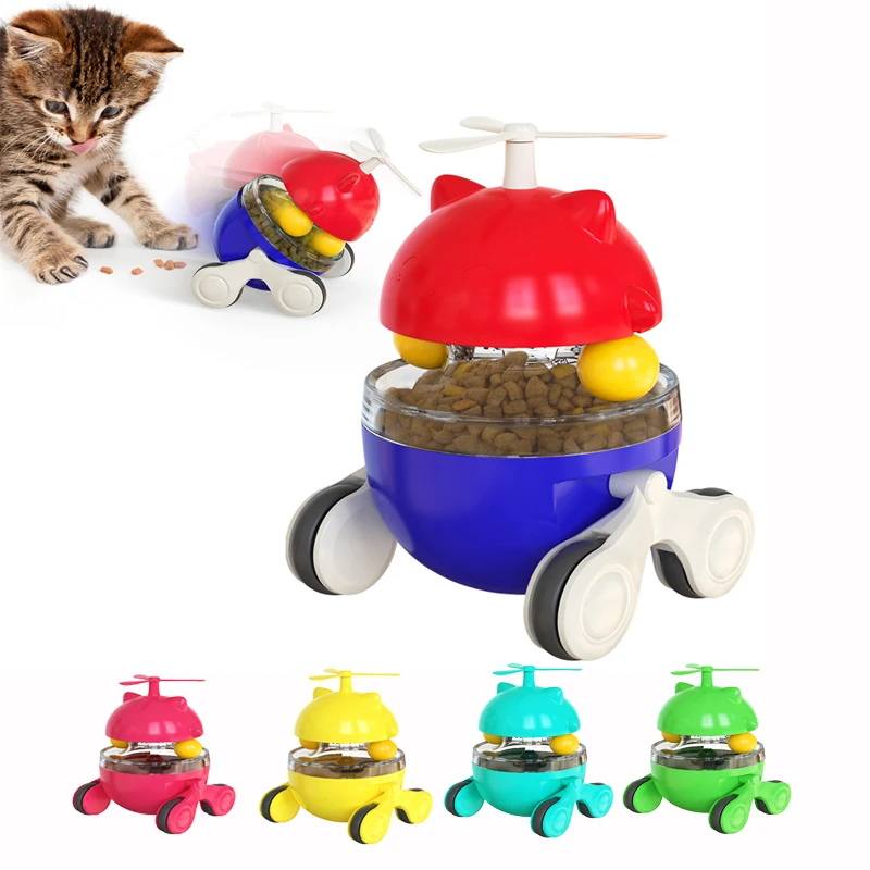 

Pet Self Toy Slow Feeder Treat Ball Cats Increases IQ Interactive Food Dispensing Ball Slow Feed Bowl Tumbler Ball For Dog Cat