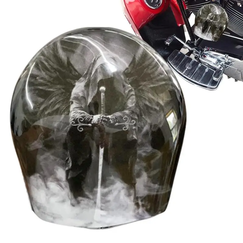 

Motorcycle Halloween Dark Angel Horn Cover Universal Bike Cowbell Resin Horn Case Motorcycle Accent Accessory For Biker Gift