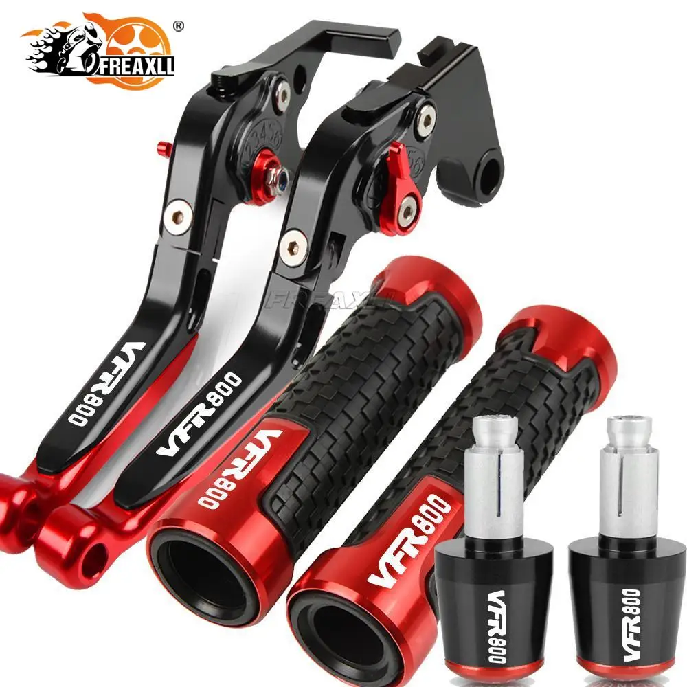 

For HONDA VFR800 FI WI 1998 1999 2000 2001 VFR 800 FIWI Motorcycle CNC Adjustable Brake Clutch Levers Handlebar Hand Grips Ends