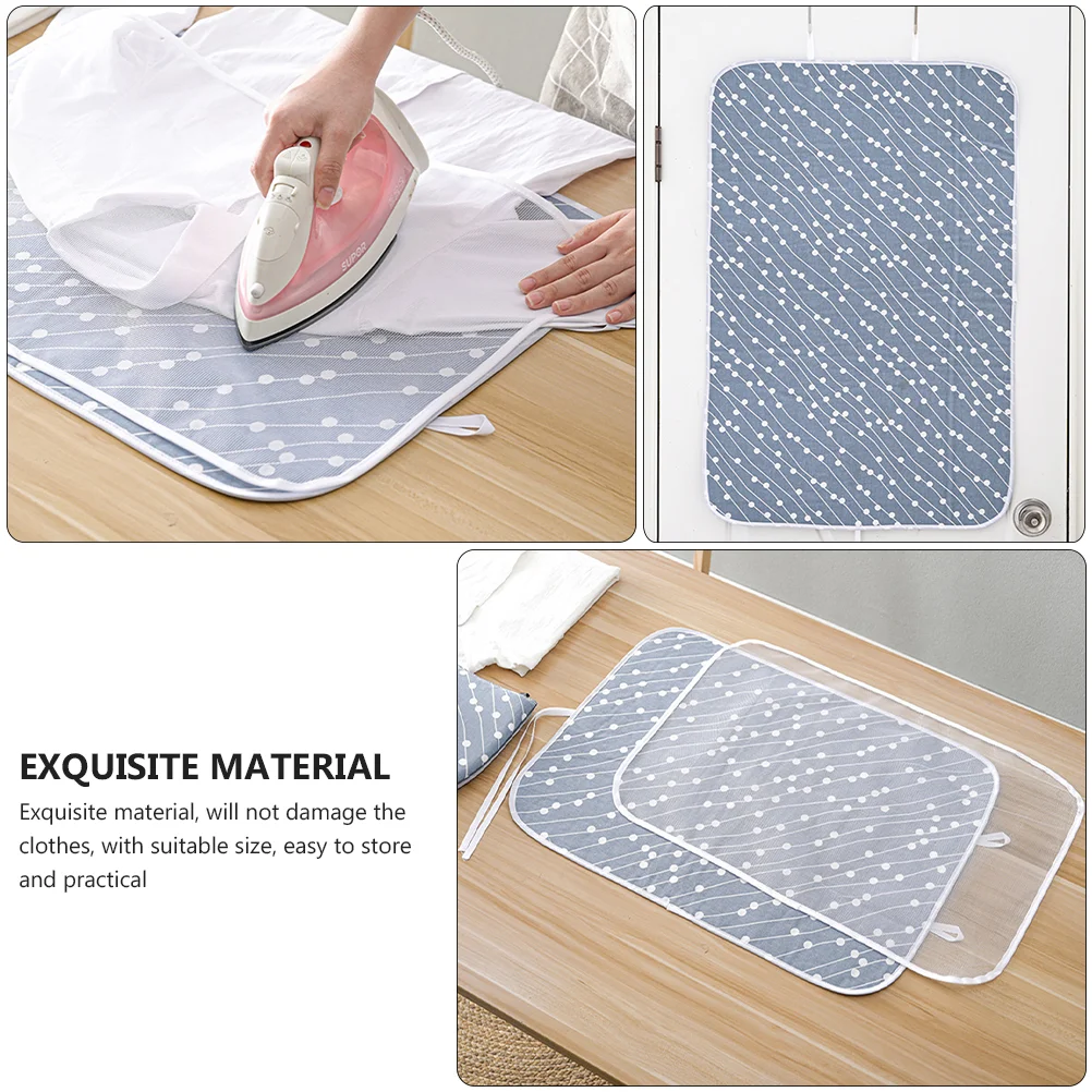 

Ironing Pad Mat Folding Cover Board Small Cloth Blanket Resistant Heat Padding Pack Pressing Desktop Cushion Laundry