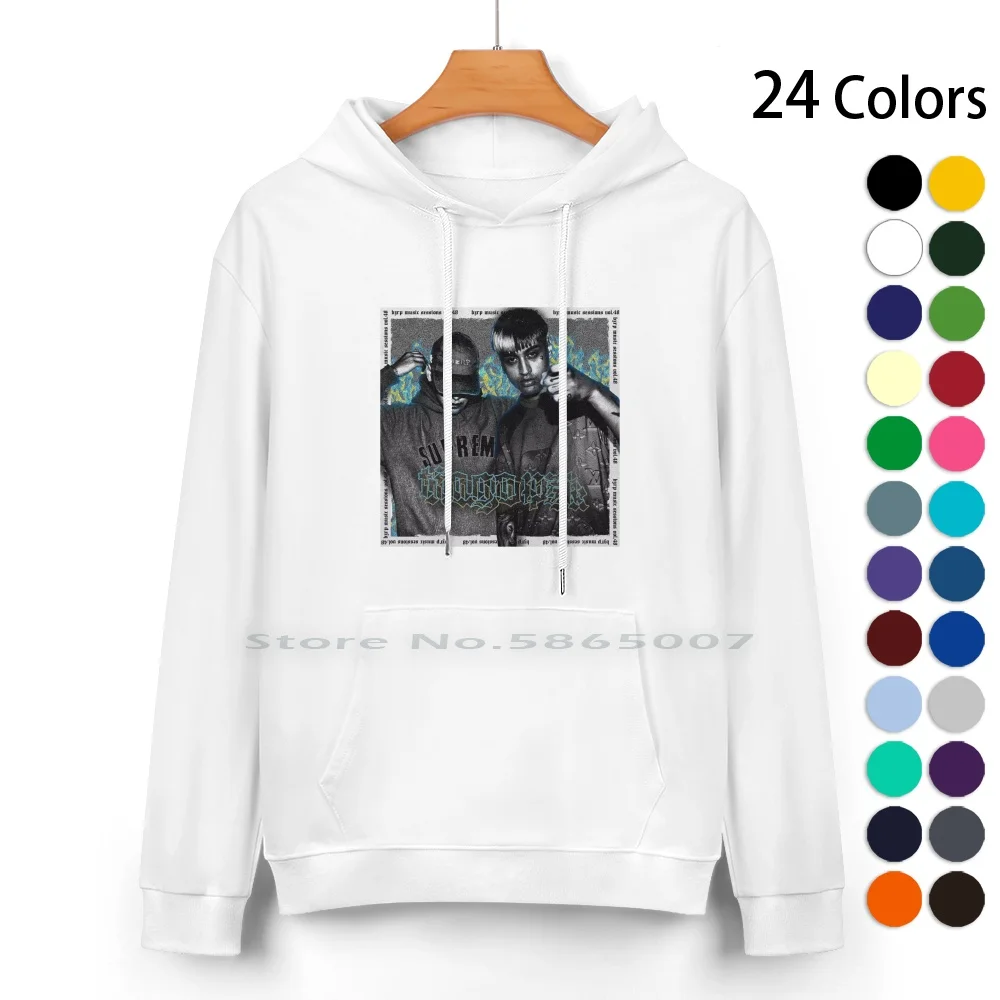 Tiago Pzk | Bzrp музыкальные сеансы #48 Чистый хлопок Толстовка свитер 24 цвета Аргентина