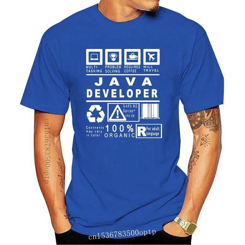 

Новинка, Лидер продаж, футболки для разработчика Java, стандартный программатор Java, компьютер Hello World Code Geek, Мужская футболка, базовая однотонн...