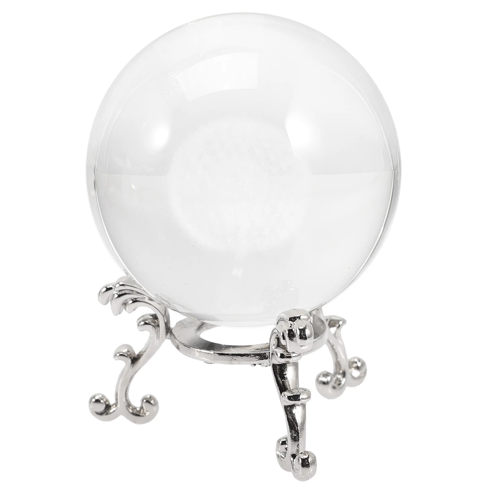 

1 Set of Dandelion Crystal Ball Clear Sphere Display Crystal Ball Craft with Base