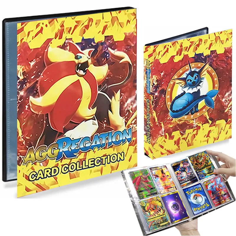 

4 Pocket Pokemon Album 240 Card Book Playing Game Livre Pokémon Agg Recattion Collection Map Holder Binder Folder Loaded List