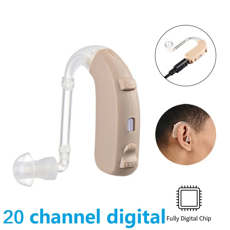 

Перезаряжаемые слуховые аппараты Audifonos, мини-Усилители звука, беспроводные наушники для пожилых людей с умеренной потерей