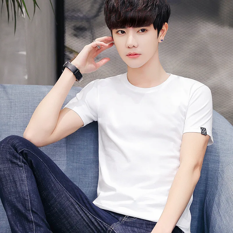 

Футболка мужская с креативным дизайном, хлопок, короткий рукав, принт крестиком, брендовая тенниска, лето 6802