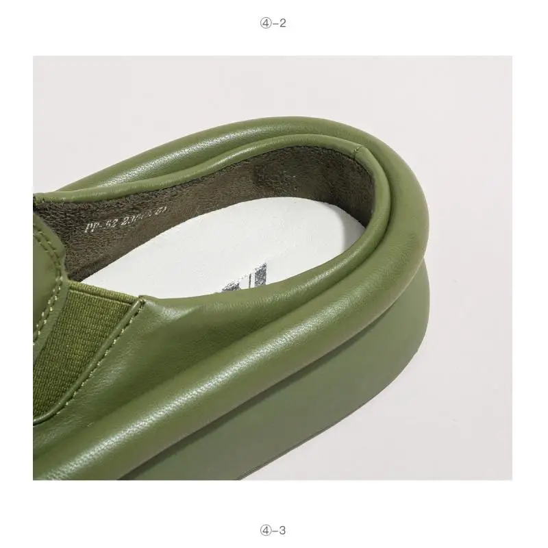 Шлепанцы женские на платформе дизайнерские сандалии пляжные тапочки кожаные