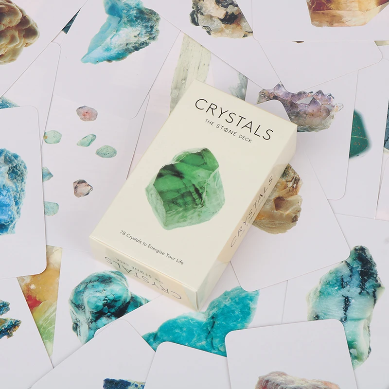 

Crystals The Stone Deck Tarot Prophecy Divination Deck Family Party Board Game Card Fortune Telling Game