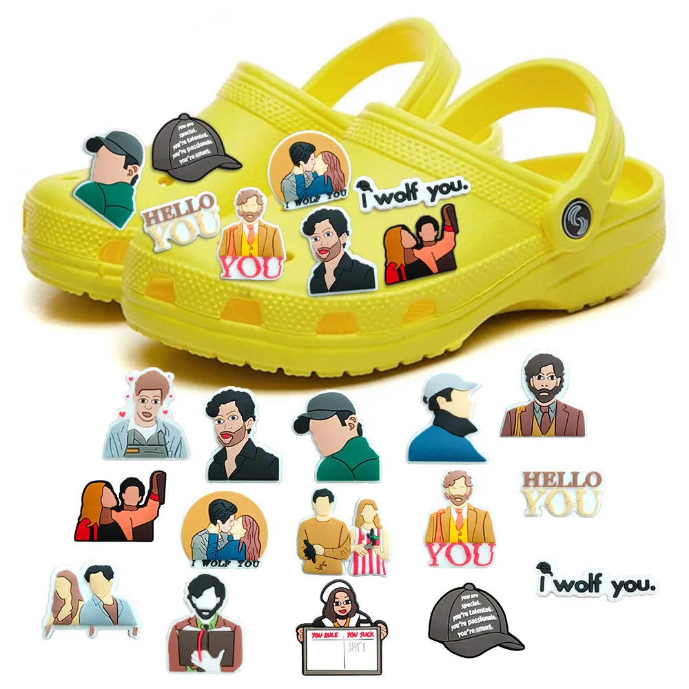 Новинка Croc 1 шт. мультяшная американская драма «сделай сам» подвески для обуви украшение изображения персонажа Jibz ПВХ аксессуары для девочек женщин Подарки для взрослых