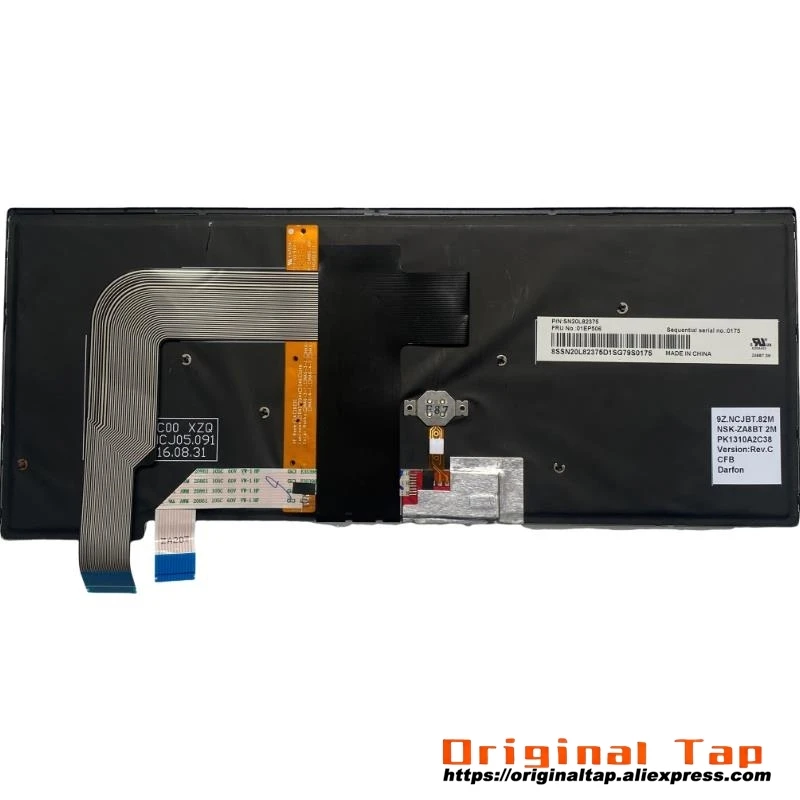 KZ казахская клавиатура с подсветкой для Lenovo Thinkpad T470p 01EP445 01EP486
