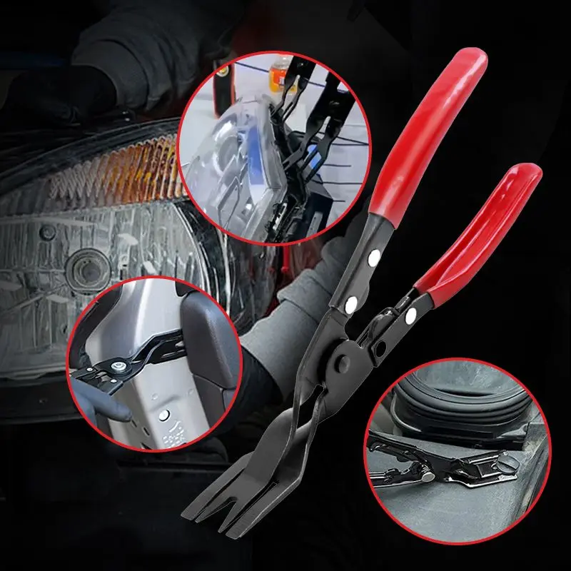 

Panel Clip Removal Pliers,Car Headlight Repair Tool Trim Clip Removal Pliers Van Door Panel Fascia Dash Upholstery Remover Tool