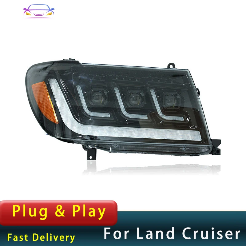 Автомобильная фара для Toyota Land Cruiser 1998-2007 LC100 головного света улучшенная модель DRL