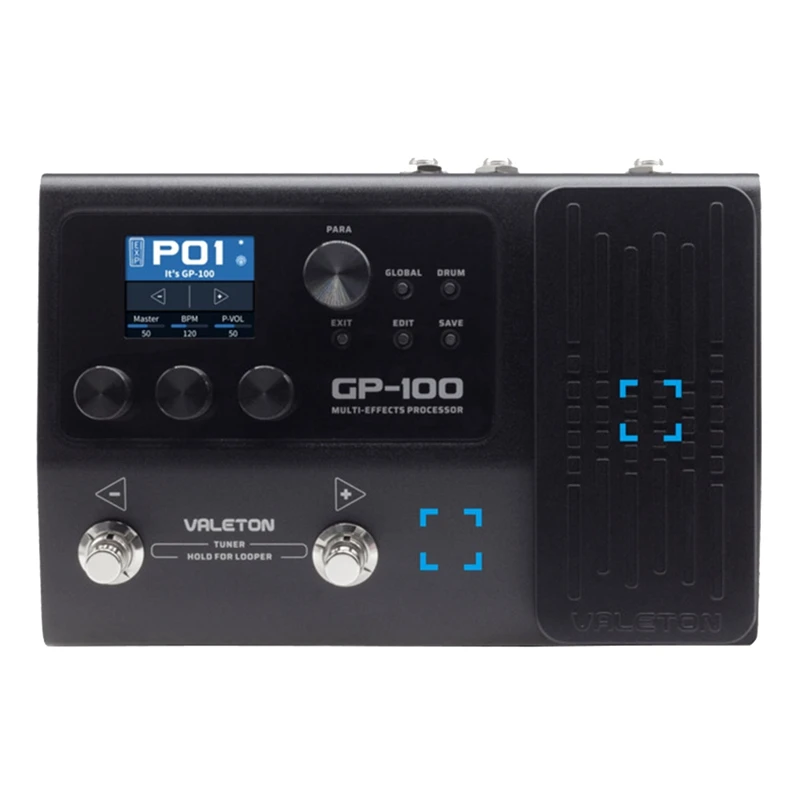 

1 Piece Valeton GP-100 Guitar Effects With 140 Built In Effects Looper Multi Language Expression Guitar Effects