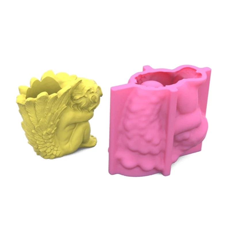 Форма для цветочного горшка Ангел силиконовая форма растений цветов кашпо литья