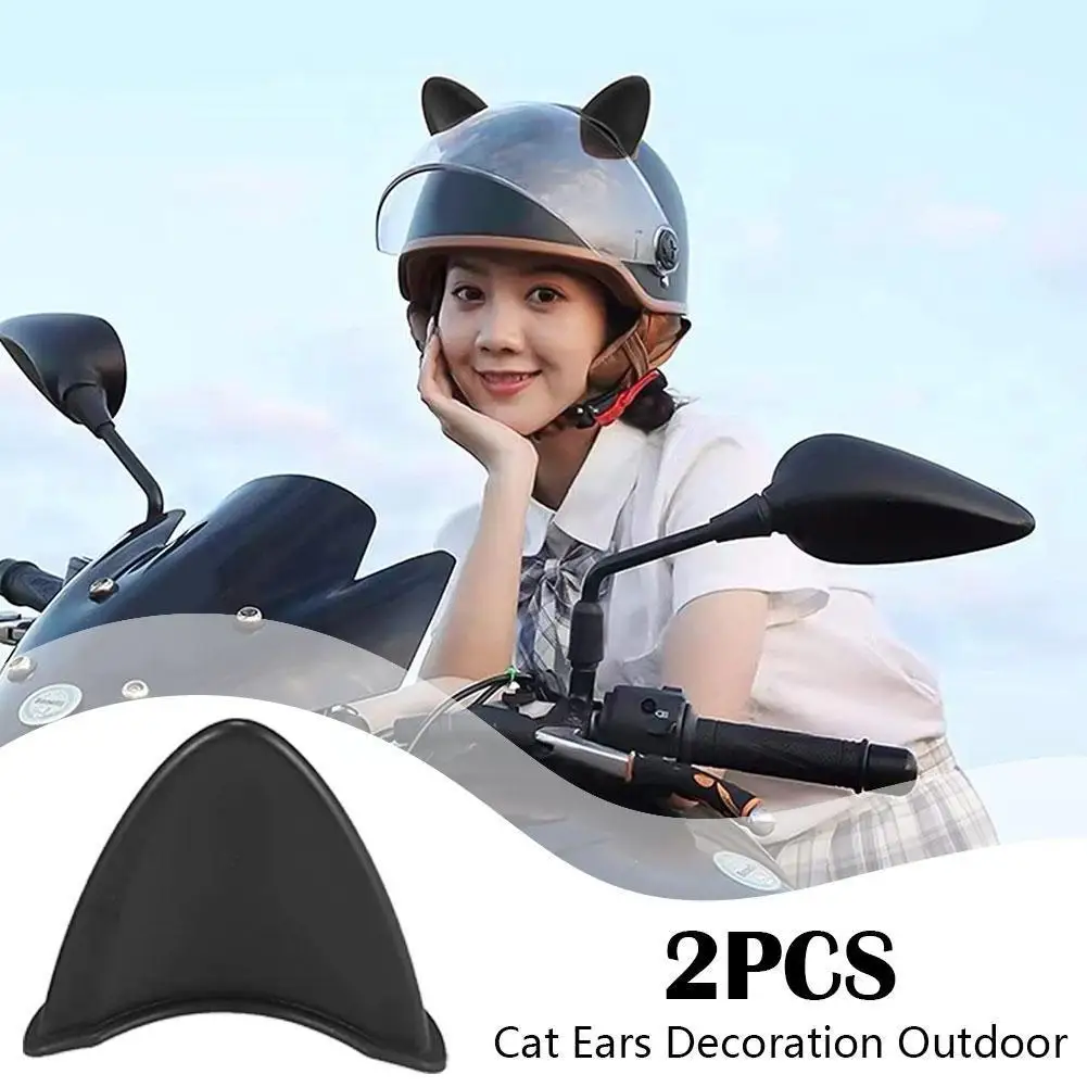 

2pcs Universal Motorcycle Helmet Cat Ears Decoration Devil Sport Helmet Decoration Outdoor Accessories Horns Motorcycle Cor J8Q5