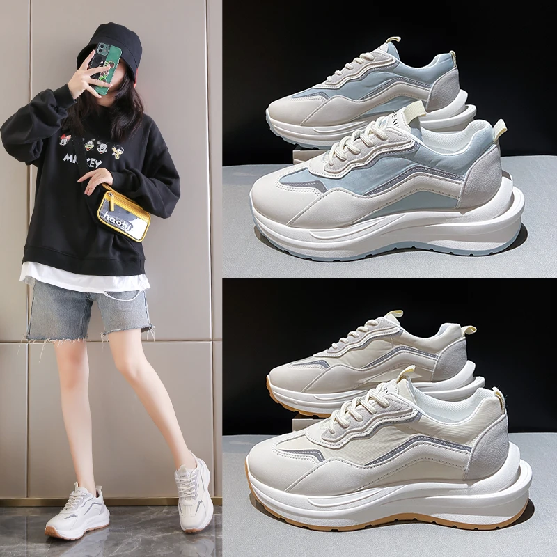 

2021 New Fashion Net Red Thin Forrest Shoes Women's Summer All-match Comfortable Soft Sole Old Shoes Outdoor Sports Shoes