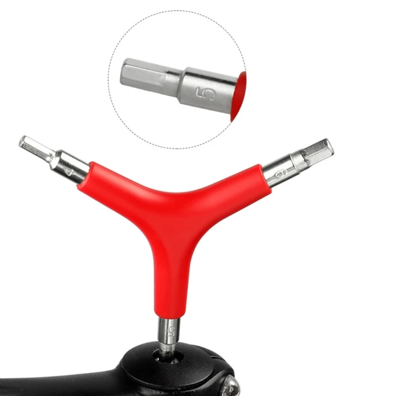 

High Strength Steel Y-Shaped 4/5/6mm 3 Way Hex Wrench 8/10mm Socket Bicycles Repair Tools Road Bike Repair Spanners Tool
