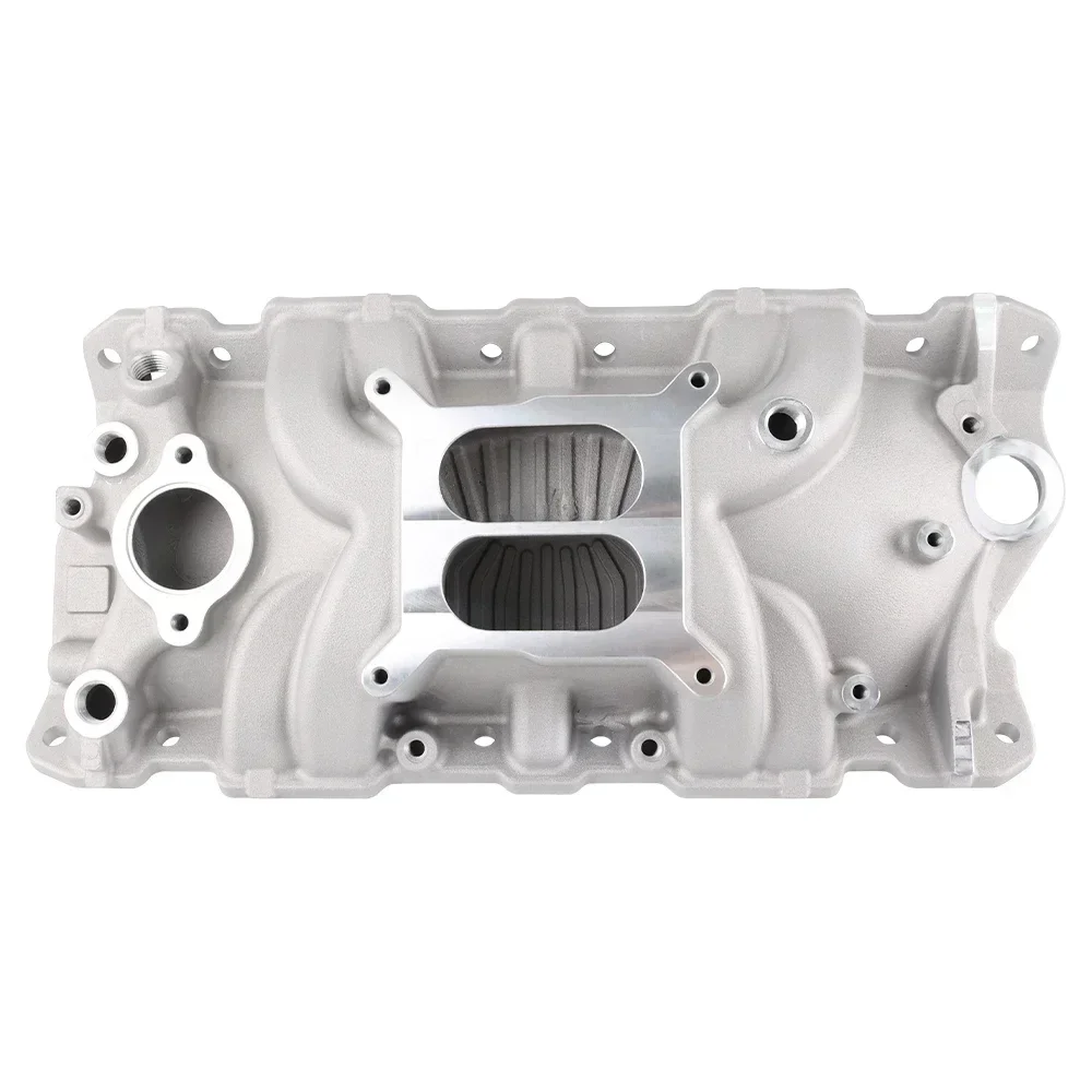 

Для Chevrolet воздухозаборник, небольшой блок впускного коллектора, алюминиевый для Chevy 283 305 327 350, детали двигателя с двойным самолетением SBC 1955-1986 гг.