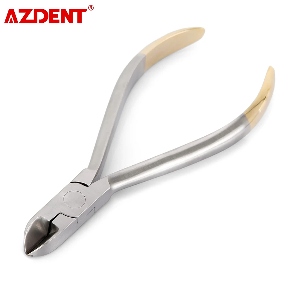AZDENT Dental Orthodontic Plier Distal End Cutter Ligature Cutter for Arch Wires Stainless Steel Dentists Instrument Tool