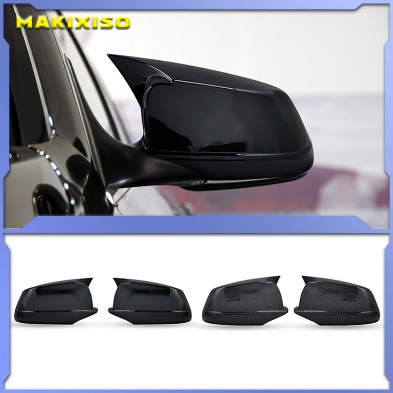 

for BMW 5 Series F10 F11 2010-2013 Car Rearview Mirror Cover Side Wing Protect Frame Covers Carbon Fiber Style Trim Shell