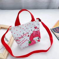 cartoon anime canvas bag cute my melody korean version casual shoulder bag fashion printing anime messenger bag gift