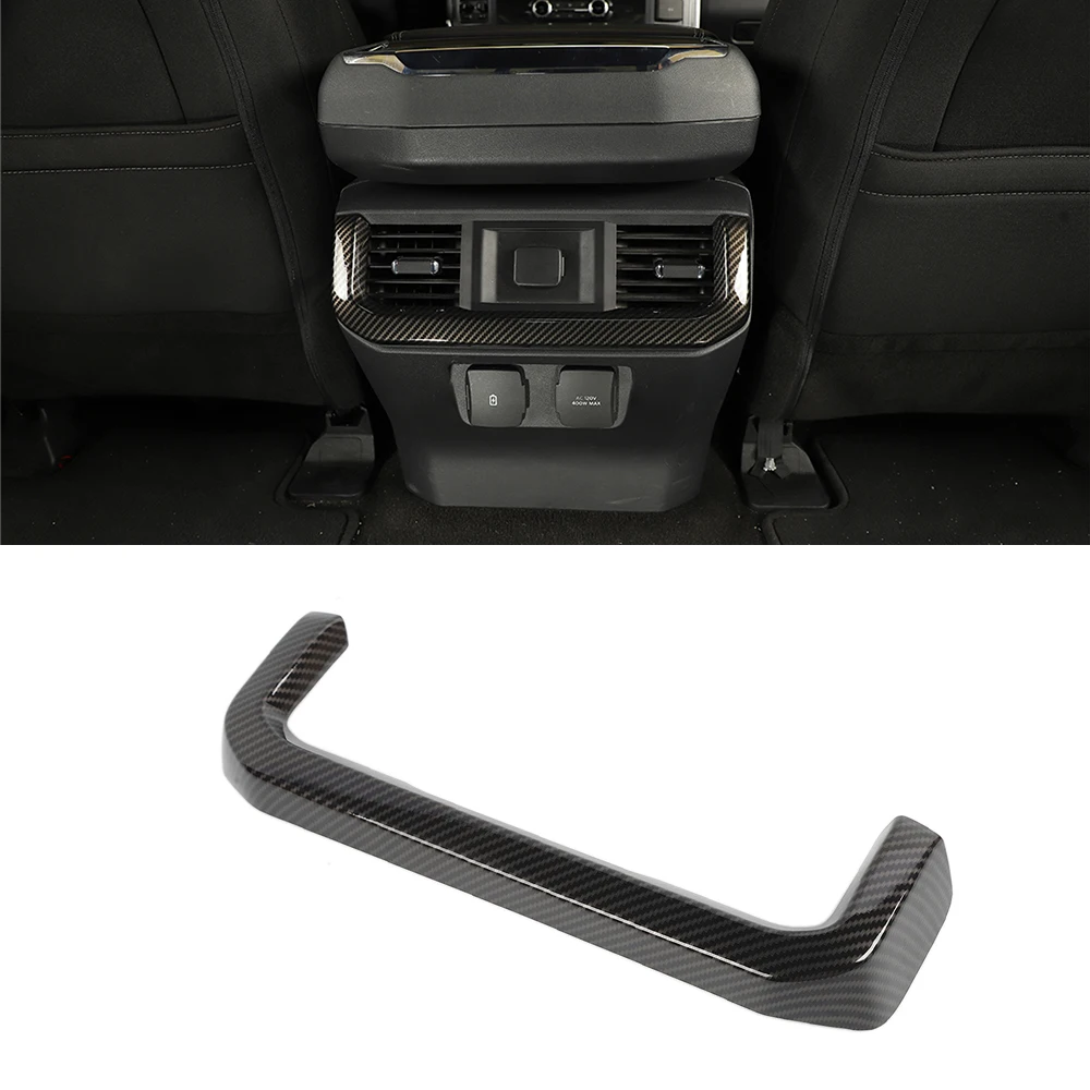 

Декоративная накладка на вентиляционное отверстие заднего сиденья для Ford F150 F-150 2021 2022, автомобильные аксессуары из АБС-углеродного волокна