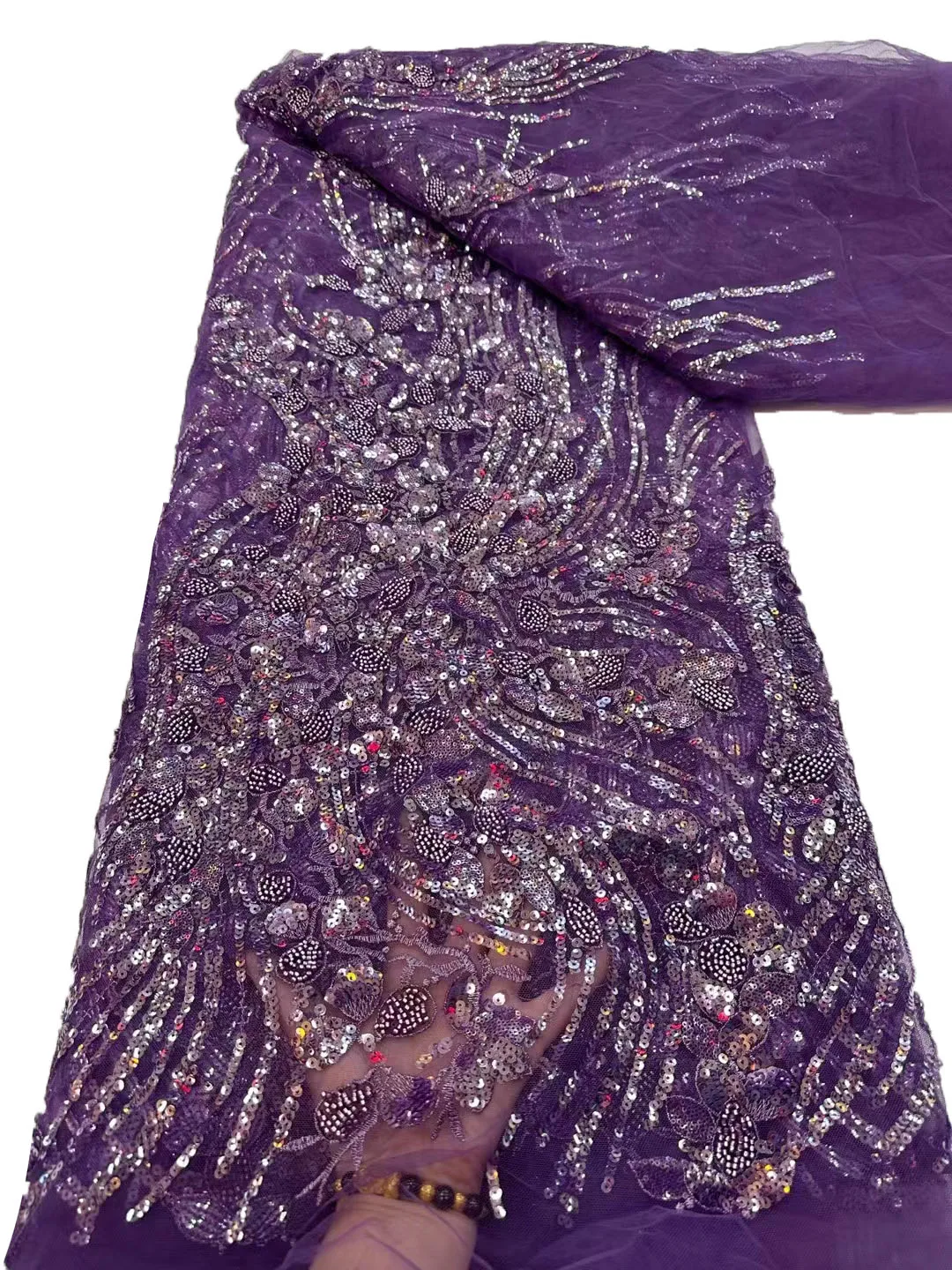 

Европейские и американские кружева с блестками и бусинами, роскошное свадебное вечернее платье