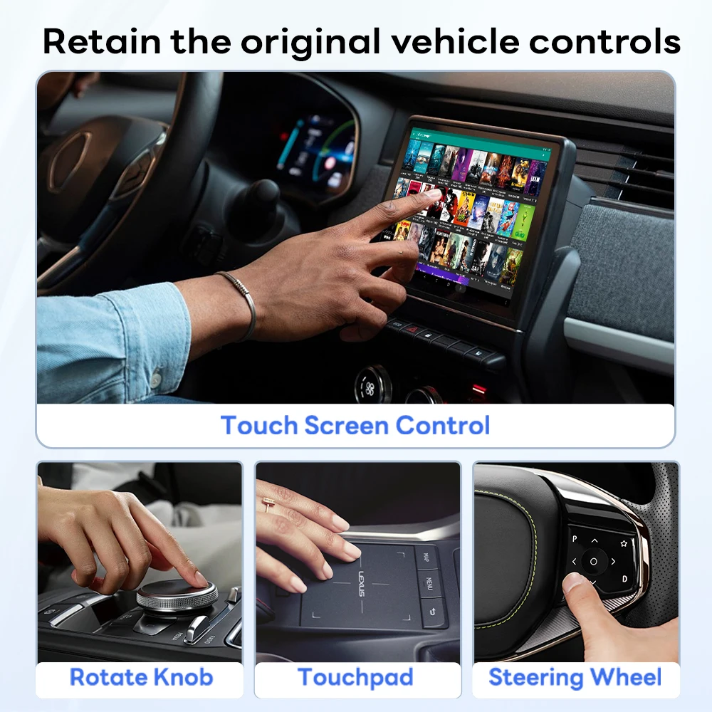 Фото Carlinkit Carplay Portable Android Auto HDMI USB Car Play Car Black 1 Year Warranty Carplay Ai Box for Netflix Youtube Dongle №3