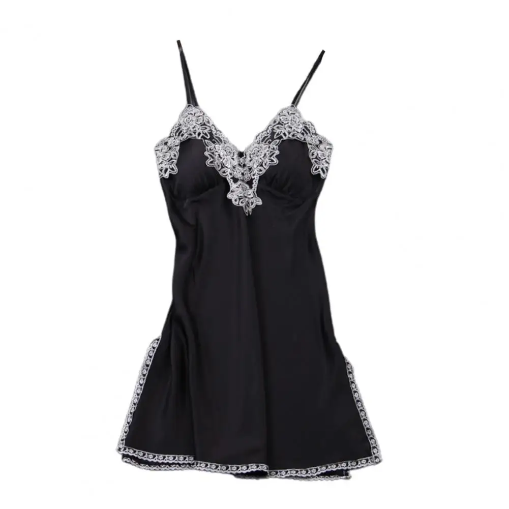 

Пикантная женская ночная рубашка с открытой спиной с разрезом на Подоле с V-образным вырезом одежда для сна