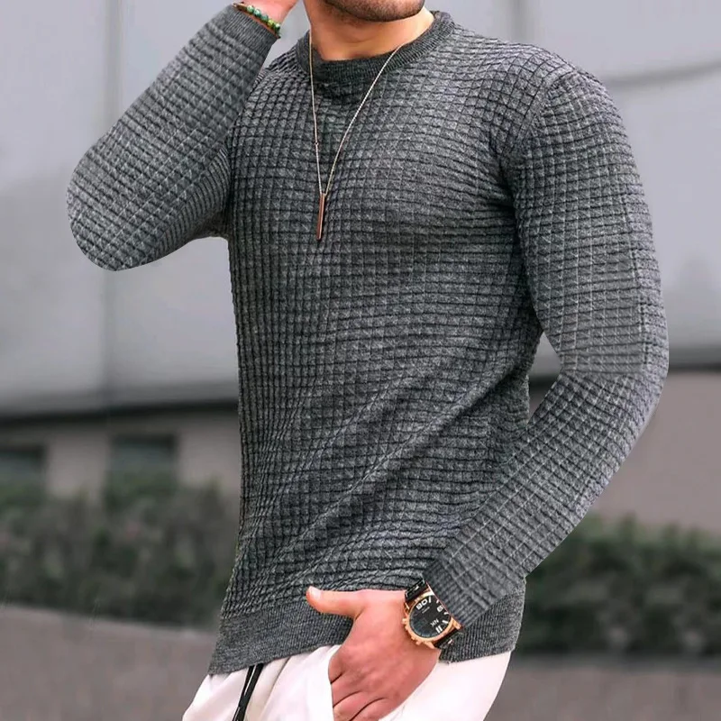 Men's Clothing Sweater Men Long Tshirt Spring And Autumn Daily Standard Casual Pullovers Men's Sweater T Shirt