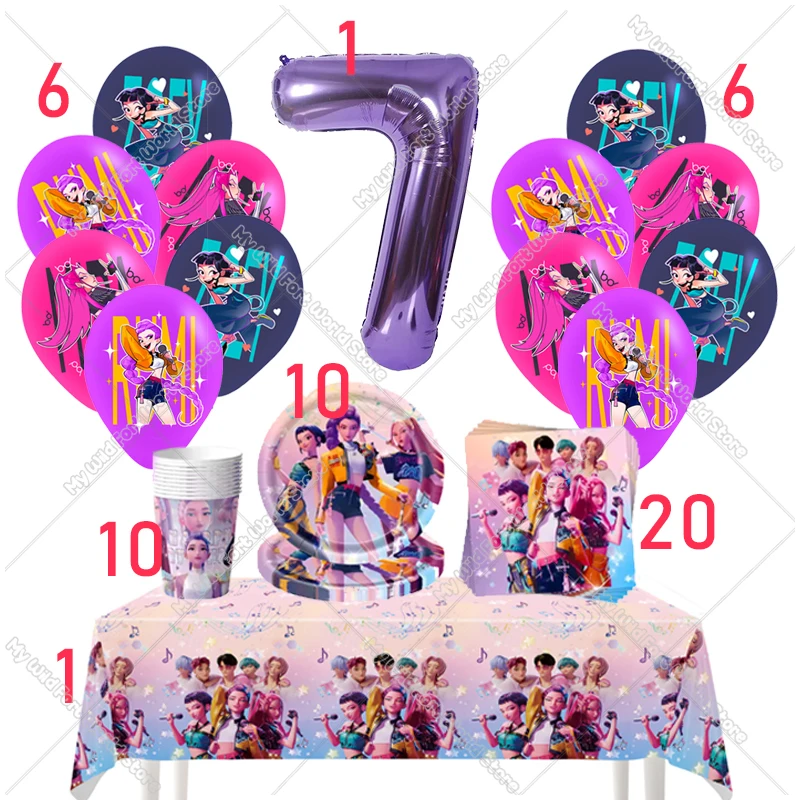 Набор для вечеринки MINISO Kpop Demon Hunters