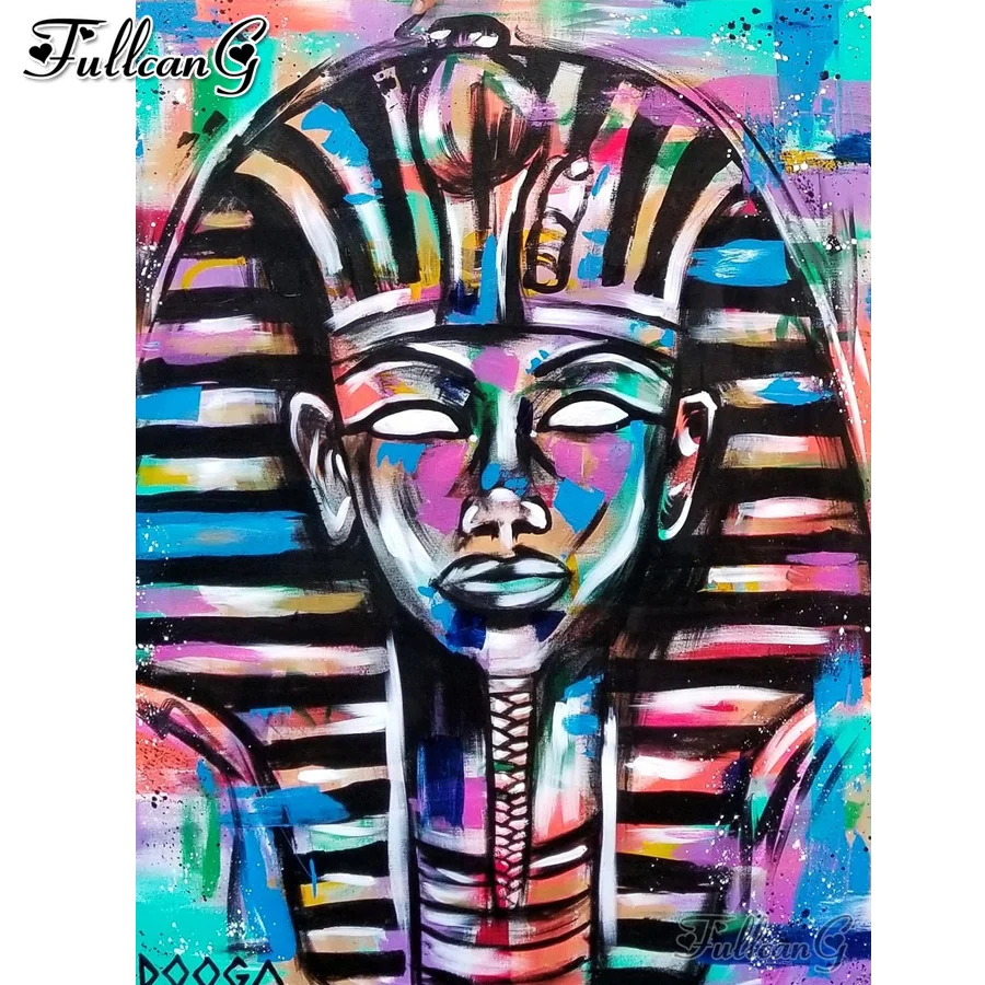 

FULLCANG colorful egyptian diy diamond paintings full rhinestone embroidery abstract 5d mosaic picture home decoration FG0828