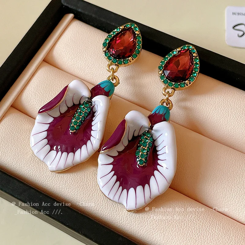 Винтажные серьги с градиентом