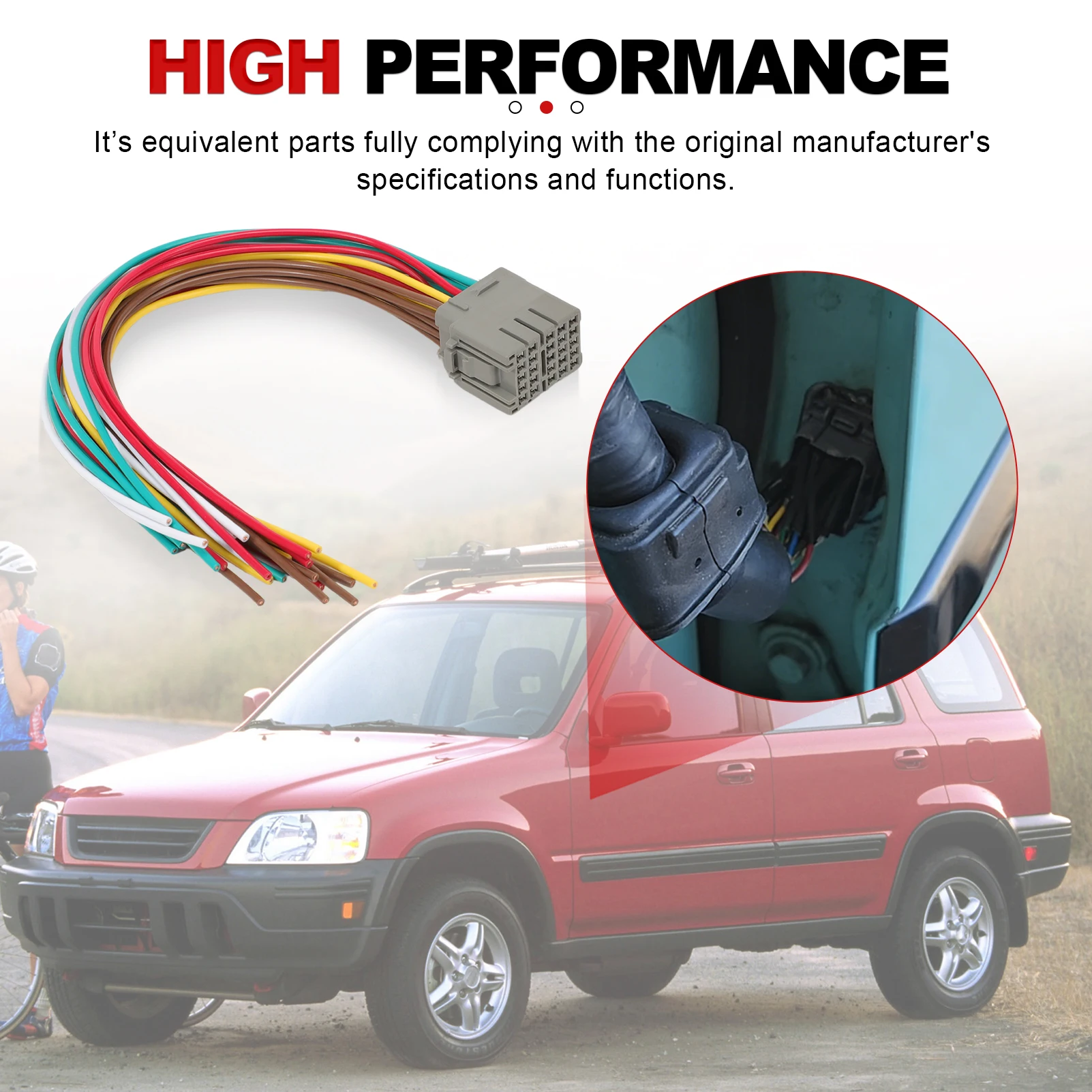 

1 шт разъем для передней двери водителя/пассажиста, жгут проводов для разъем двери для Honda Civic EK CRV Acura Integra 1997-2001