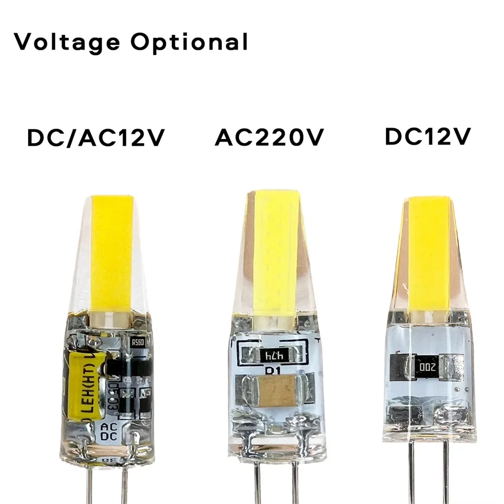 5PCS Mini G4 Led Силиконовые лампы 6W регулируемые постоянного тока 12V Домашние Cob 3000K 6000K