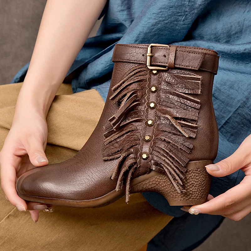 Ботильоны женские кожаные Koznoy 4 5 см из натуральной кожи