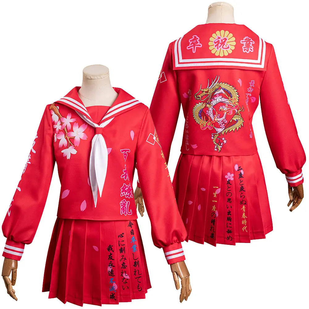 

Bosozoku Cosplay Costume Dress Japanese School Uniform Skirts Outfits Halloween Carnival Suit for Women Girls