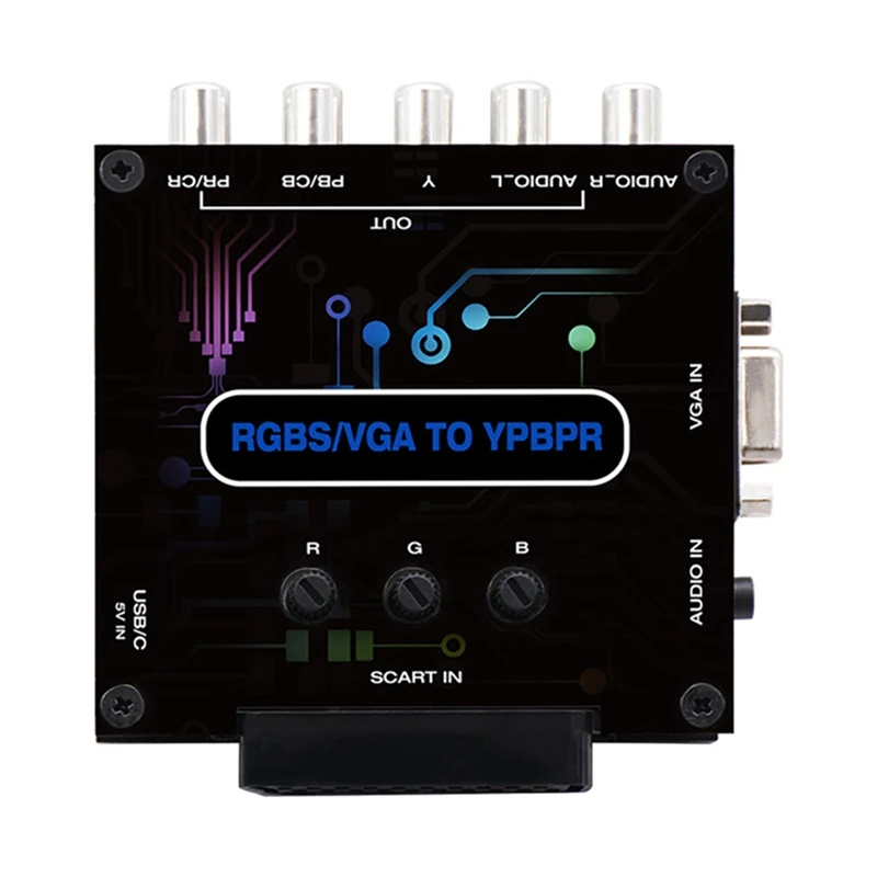

Адаптер для игровой консоли RGBS VGA SCART в YPBPR