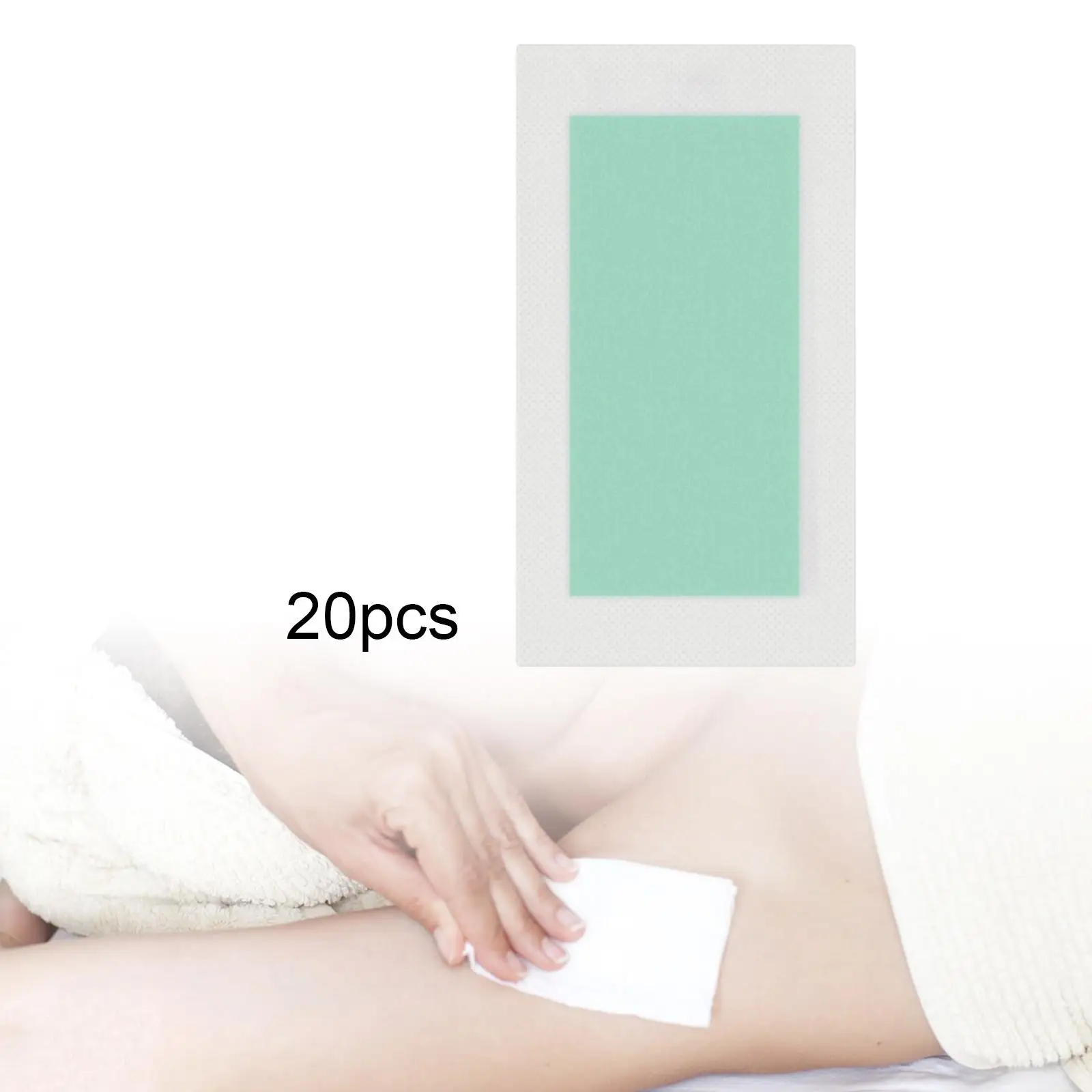 

20 шт., восковые полоски для удаления волос