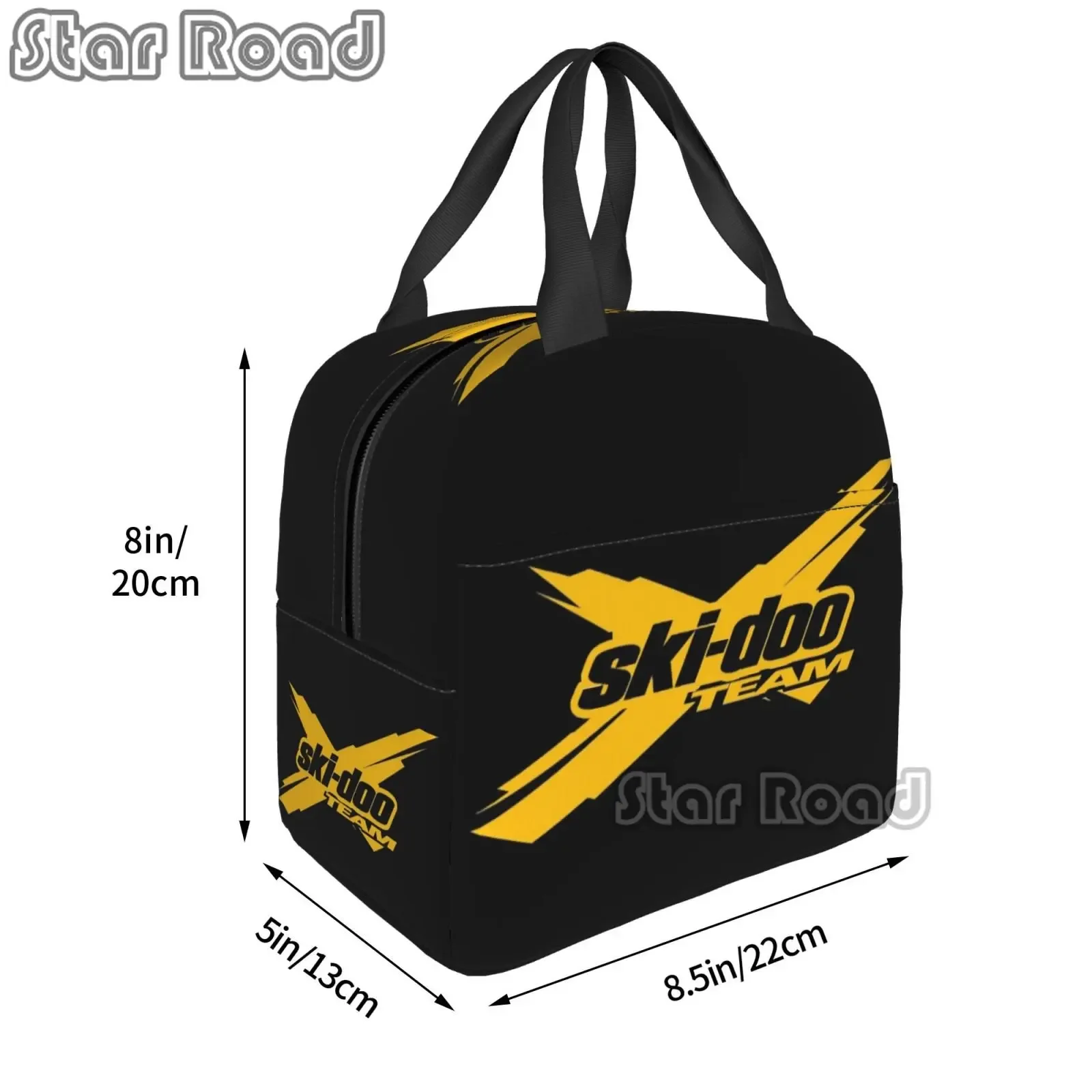 Женская сумка для ланча с логотипом команды черные камни аниме Портативный