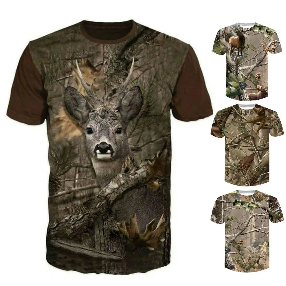 

Универсальная Фантастическая камуфляжная Мужская футболка, летняя охотничья рубашка, износостойкая для дома