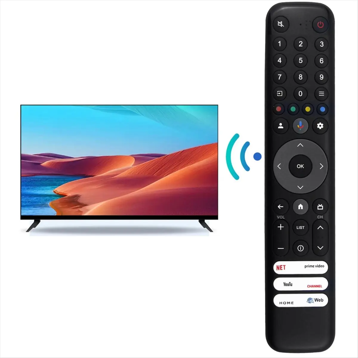 (ABPO) Замена пульта дистанционного управления RC833 GUB1 для QLED Smart TV 50 55 65 75C645 P745 C745 C845 (art.: 3920dbd5cd42d) - 3920dbd5cd42d